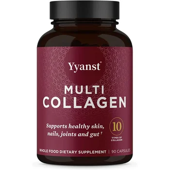 Private Label Multi Collagen Capsules Reduce Fine Lines & Wrinkles Improve Skin Tone Promotes Healthy Hair & Nails