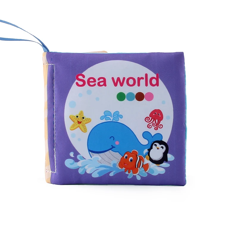New Animal Cognition Infant Newborn Baby Soft Fabric Cloth Book Learning Educational Toys for Kids Baby Books 0-12 Months