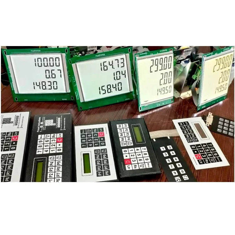 Factory Price Custom LCD 886 22 Digits Board Fuel Dispenser Panel Screen Monochrome 886 LCD Display for Fuel Dispenser Machine