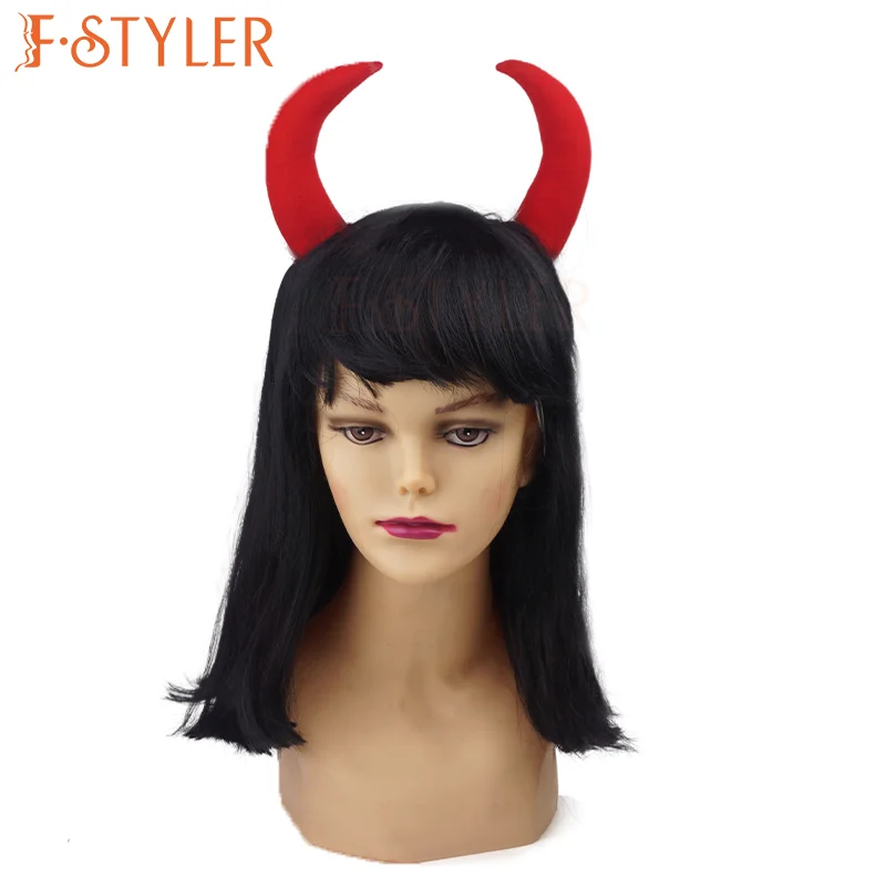 Fstyler Horned Enchantress Hair Synthetic Cosplay Carnival Wigs Hot