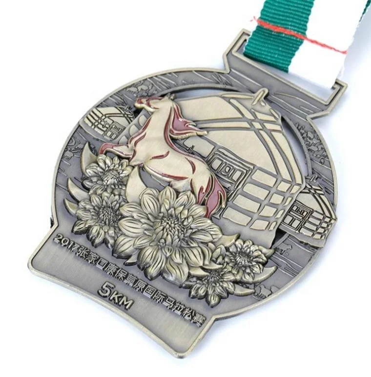 Custom Personalized Basketball Medal Custom Zinc Alloy Weightlifting Medal Custom 3D Horse Marathon Sport Medal