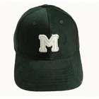 Custom Olive Corduroy Applique Felt logo Nylon Belt Toddler Dad Hat Baseball cap