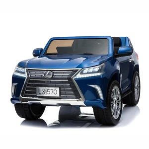 Lexus 570 Electric Children's Car with Music Light & Openable Doors Best Toy Gift for Kids Remote Wheel & Pedal Powered