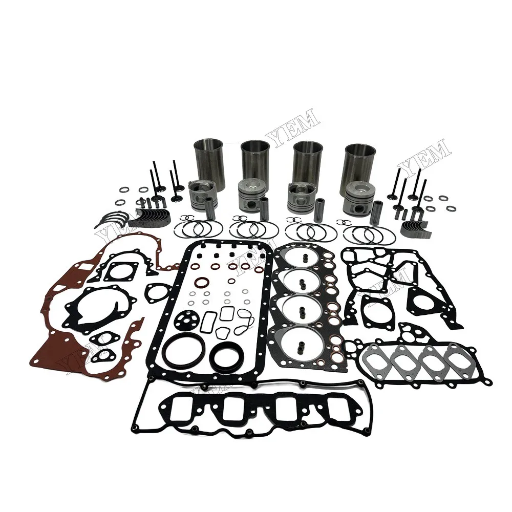 Overhaul Kit With Engine Valves Bearings Set Piston Ring Cylinder Gasket Liner Kit For Nissan BD30 Engine Parts