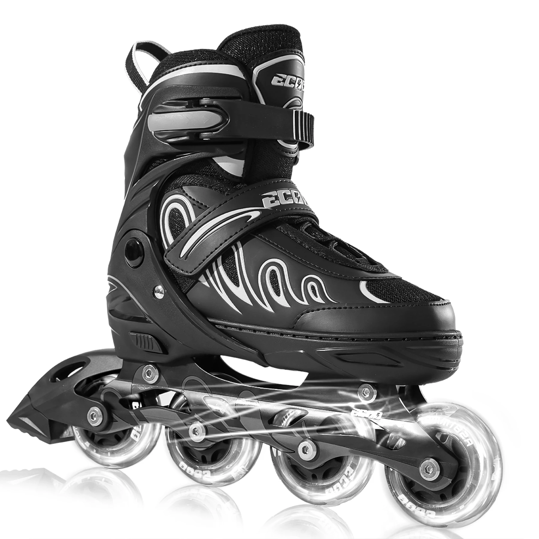 PAPAISON 4 Flashing PU Wheels High Quality  Purple Color No MOQ Adults Inline Skates Roller