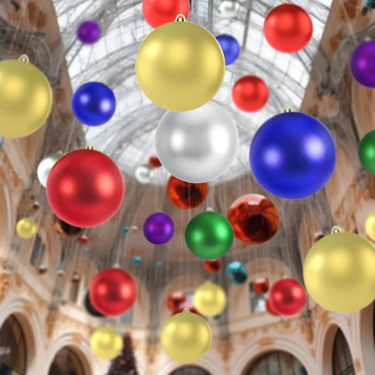 Large Plastic Christmas Ball 600mm Giant Bright Matte Plated Ball