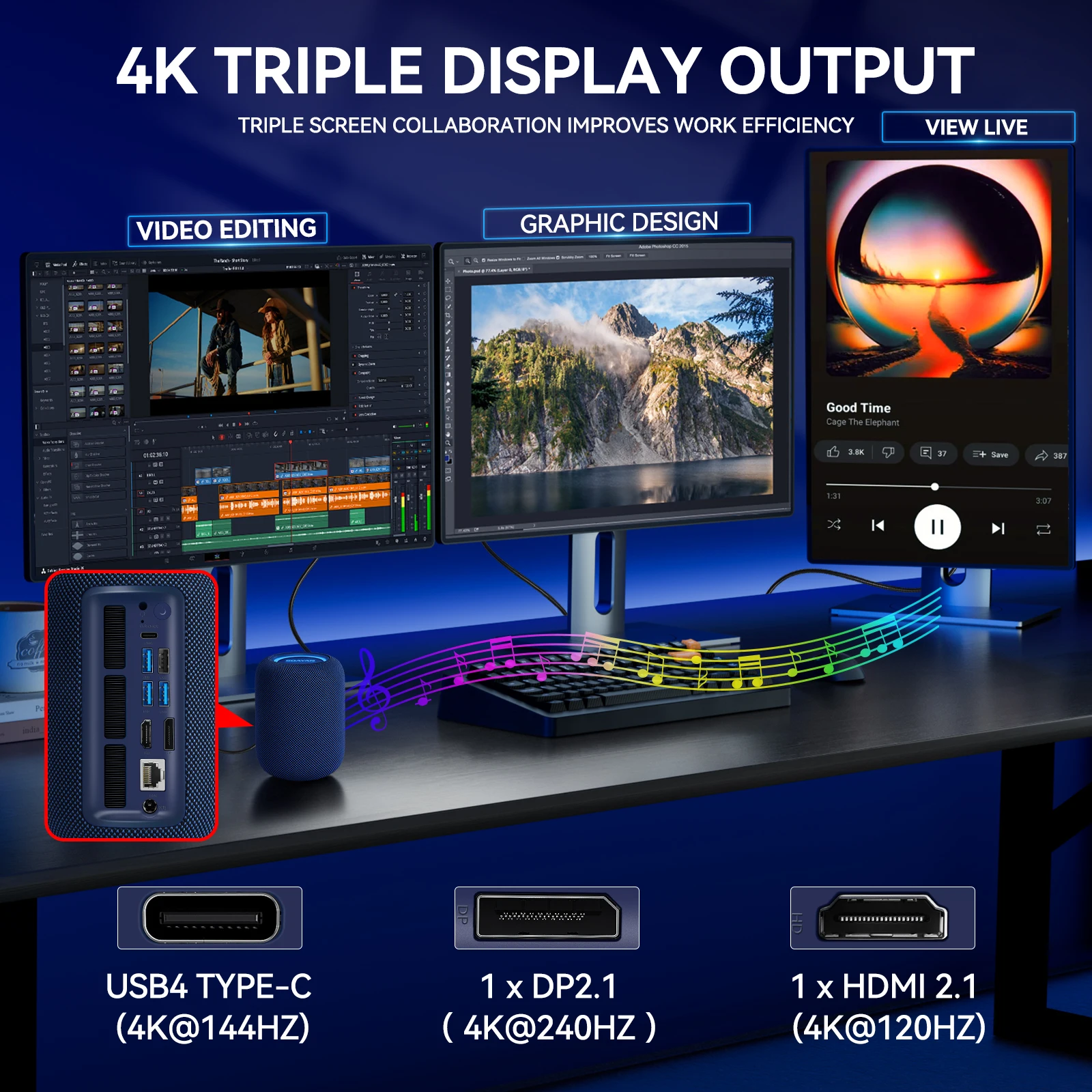 2025 SOAYAN EXR1 ミニPC ゲーミング AMD Ryzen 7 8745HS 32GB SSD搭載