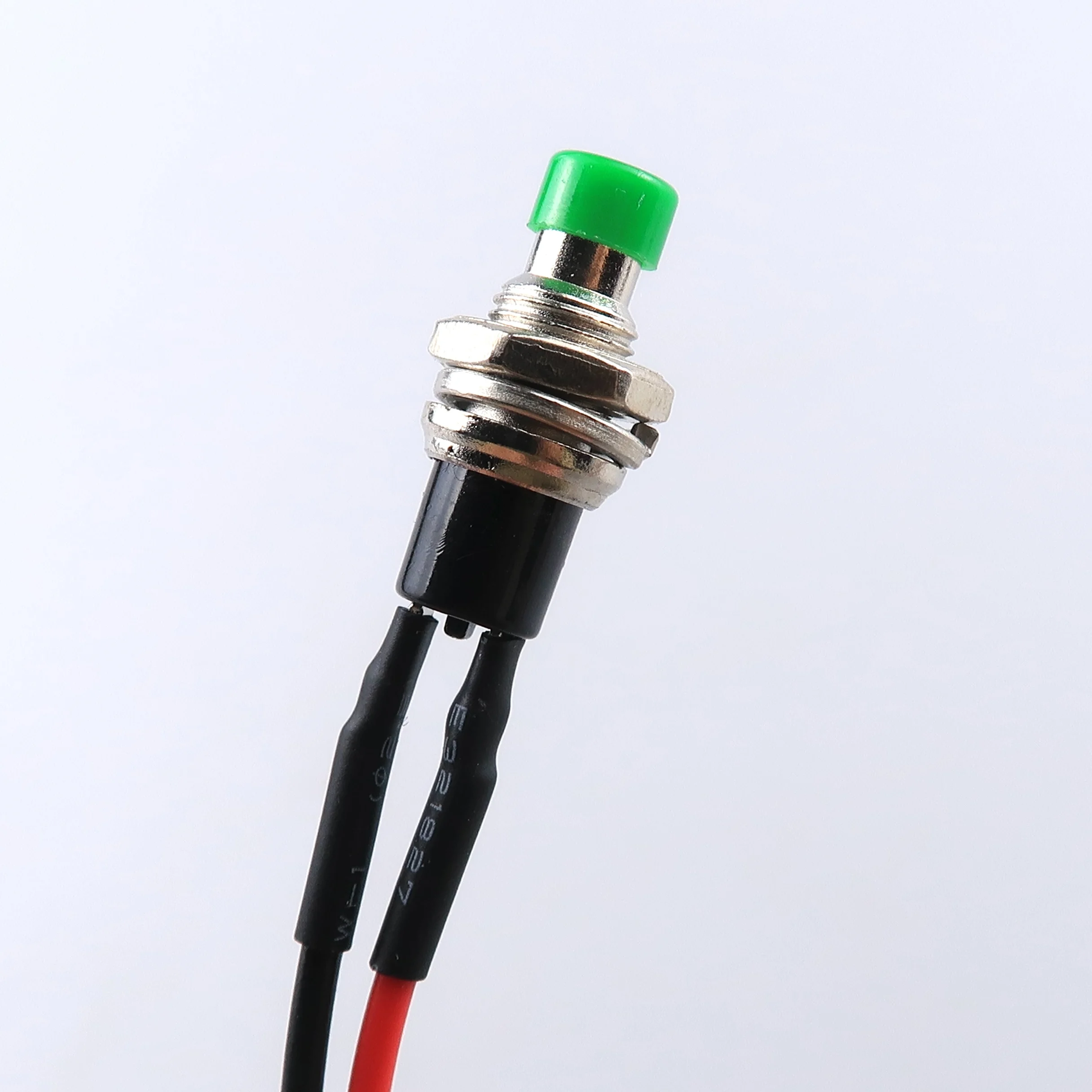 10 Pezzi Pulsante Momentaneo SPST 7 Mm - Interruttore Normale Aperto 250V 2A, Nero, Per Pannelli E Progetti Elettronici