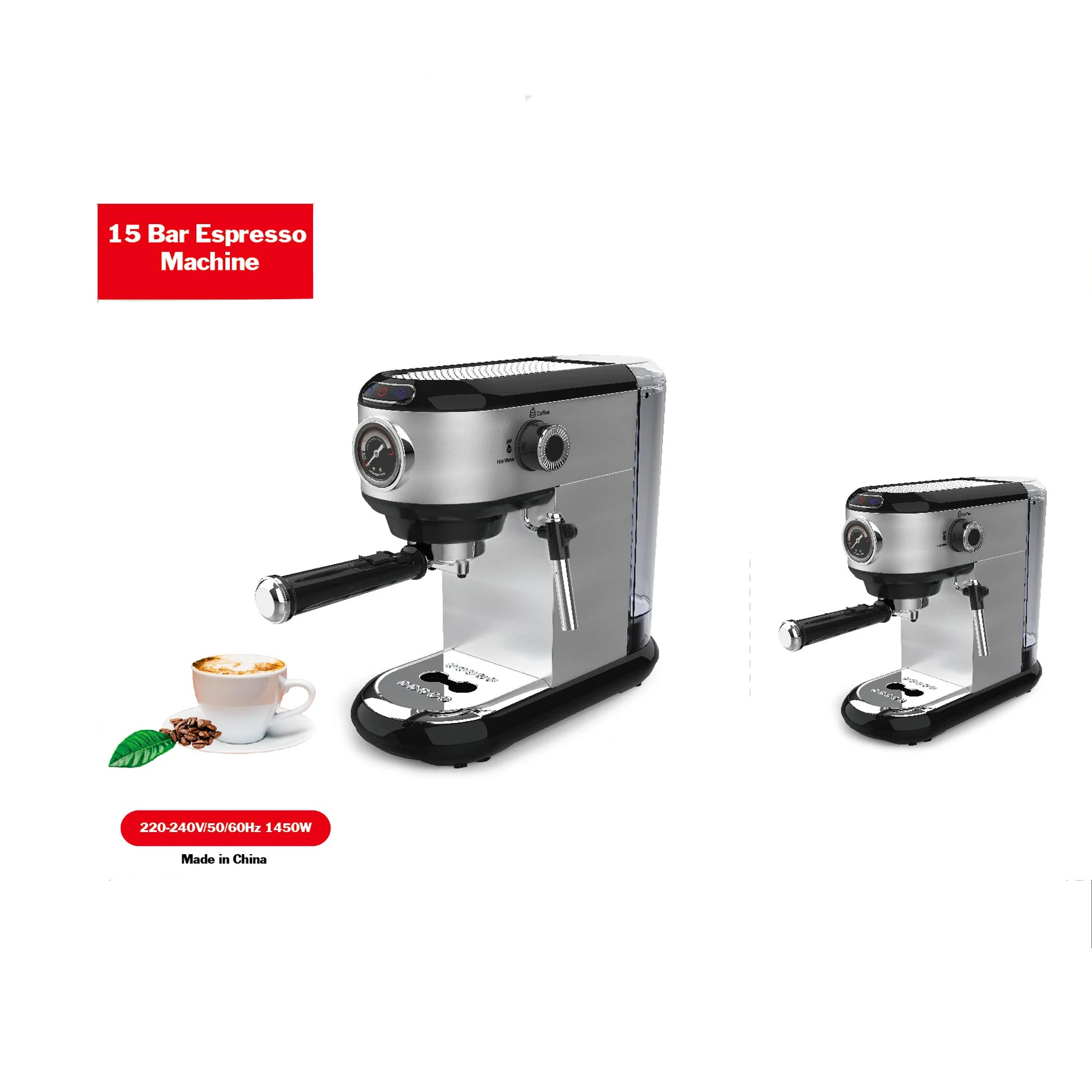 Cafetera Profesional De 15 Bar Para Espresso,Capuchino Y Latte - Buy  Máquinas De Café Expreso,15 Bar Máquina De Capuchino,15 Bar De Café Para  Expreso Profesionales De Product on Alibaba.com