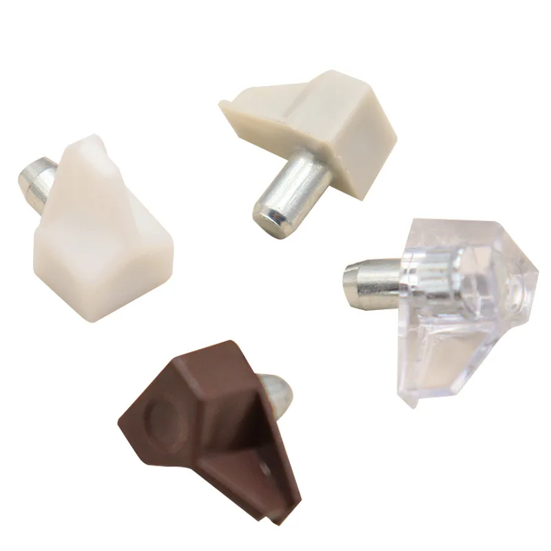 Furniture Hardware Transparent 5MM Cupboard Wardrobe Cabinet Shelf Support Furniture Hardware Bracket Shelf Supports