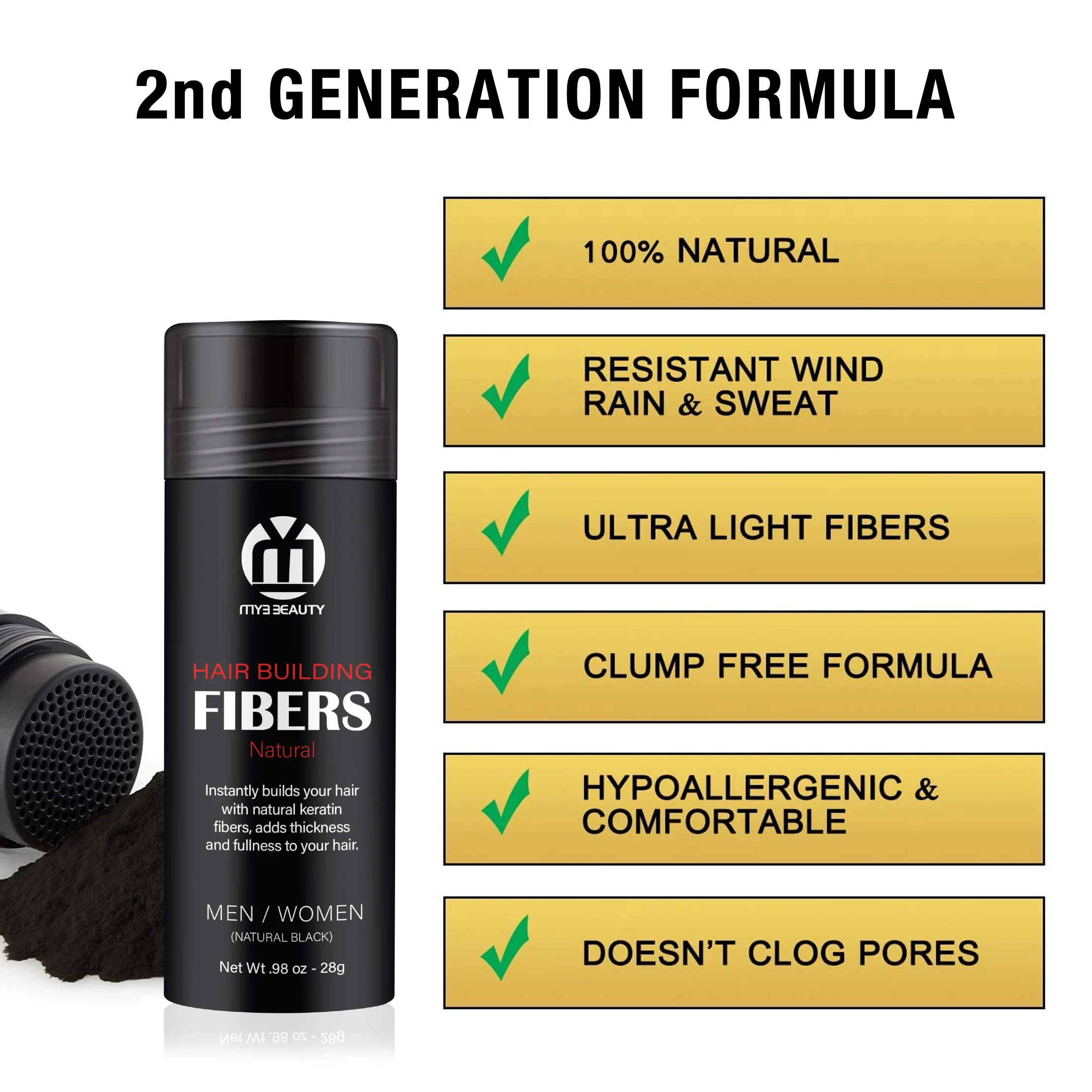 Частная этикетка аппликатор пучки волос от облысения полный набор утепленная пудра волокна волос волокна