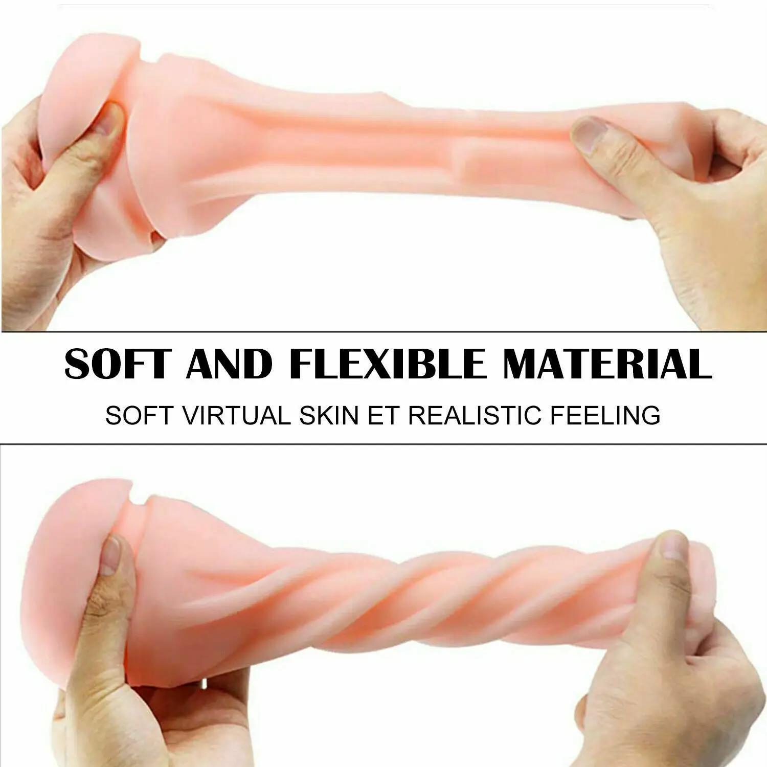 Vibrating Male Masturbator Flesh Cup 7 Speed Stroker Sex Toys For Men