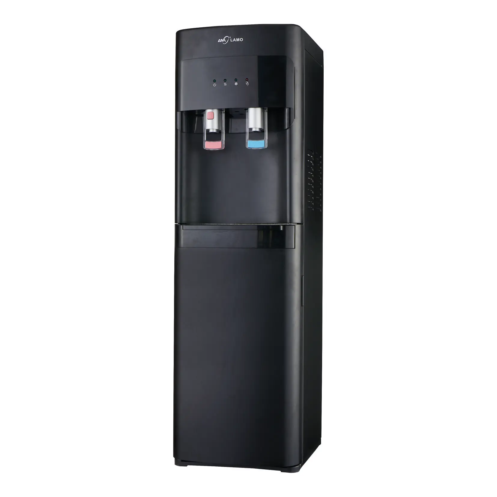 Customizable 1158 Compressor Cooling Stainless Steel Freestanding Hot Cold Water Dispenser Electric Stand Two Taps Bottom details