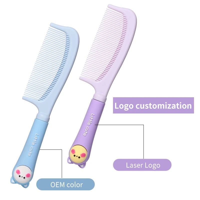 LMLTOP可愛いカートン抗静電気プラスチックヘアコームSY749