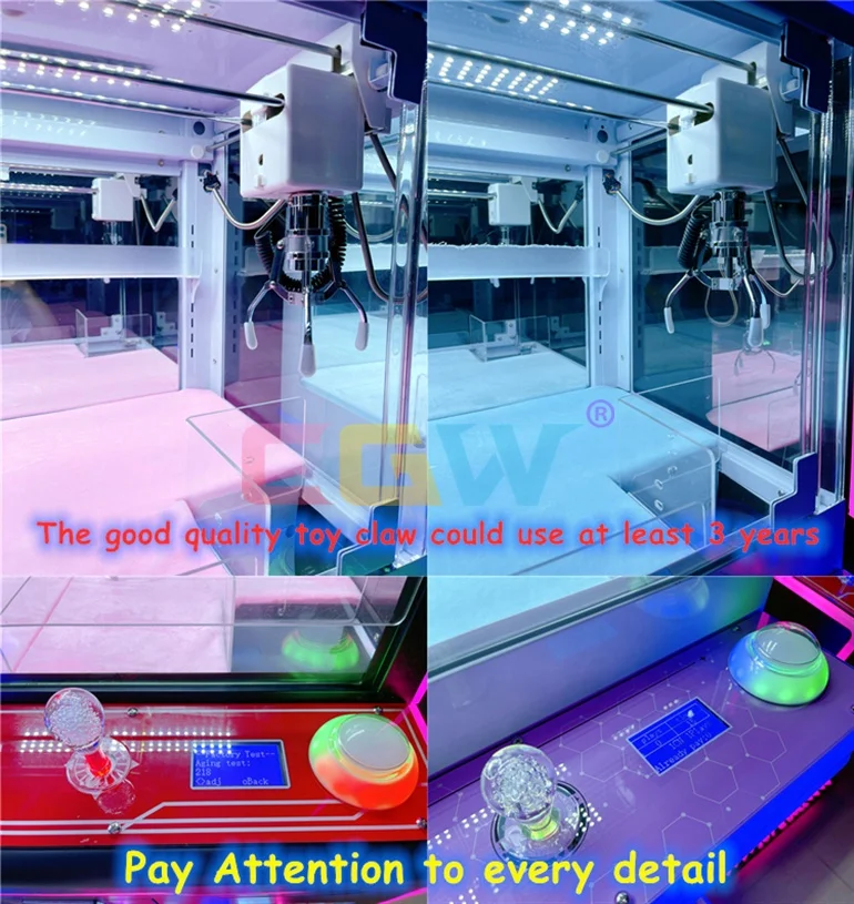 CGW 2 Player Toy Story Mini Crane Claw Machines Coin Operated Chocolate Claw Machine Candy Game Multi Crane Vending Machine