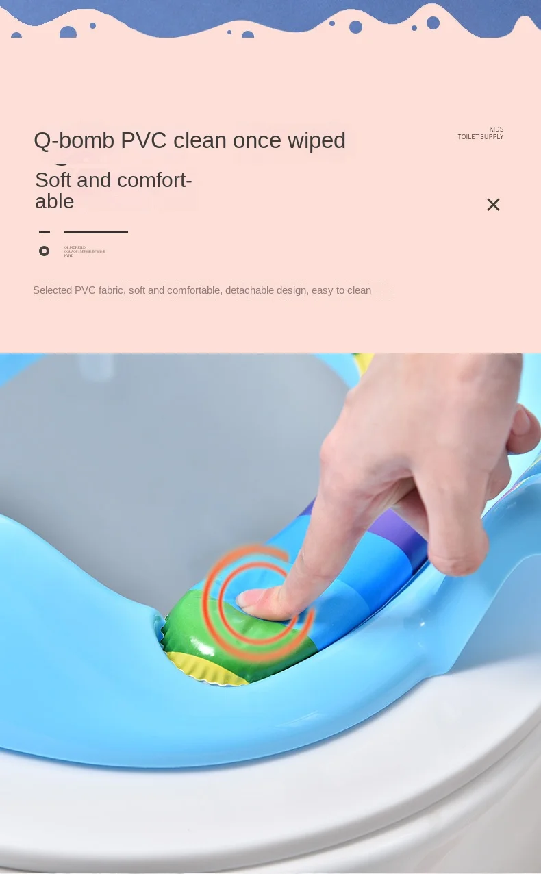 High Material Baby Soft Potty Seat Reducer With Handle Kids Training