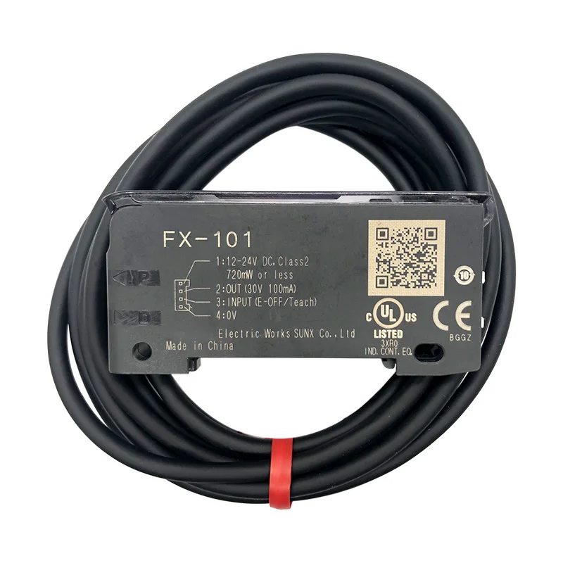 New Original FX‑101P‑CC2 Fiber Optic Amplifier, FX SeriesUsed with fiber optic sensors for object detection and signal processing in industrial automation. Features PNP output, high‑sensitivity adjustment, fast response and stable signal transmission.