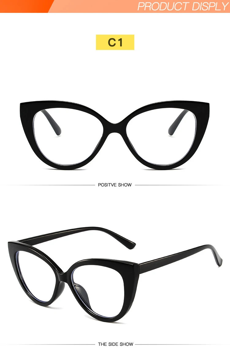 Doisyer Designer Retro Tr90 Anti Blue Light Blocking Cat Eye Glasses Frame Luxury Eyeglasses For 4076