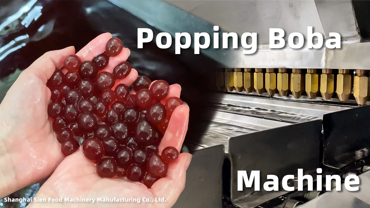 High Efficiency Popping Boba Pearls Making Machine Agar Crystal Jelly Ball Machine