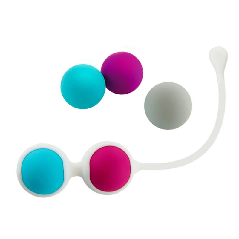 Free Custom Box - Sexual Health High Quality Silicone Waterproof Jiggle Medical Silicone Kegel Exercise Ball