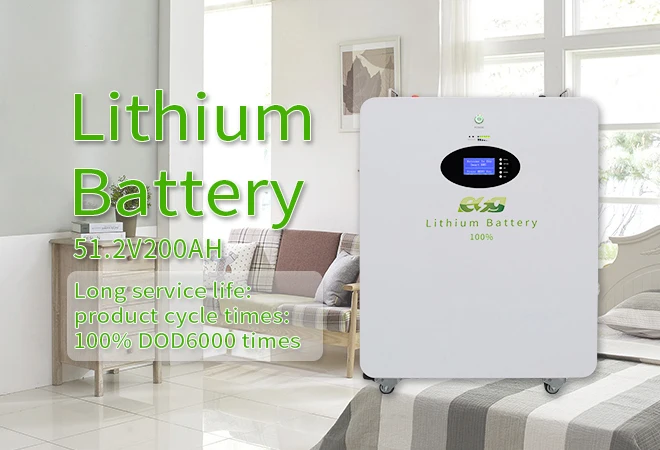 ESG Solar Energy LifePO4 Battery 48V 200Ah 51.2V100AH Power wall Lithium ion Rechargeable Battery Pack