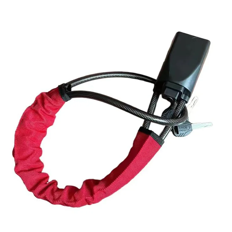 Factory Price Car Steel Cable Rope Anti-theft Carabiner Universal Retractable Car Steering Wheel Locks