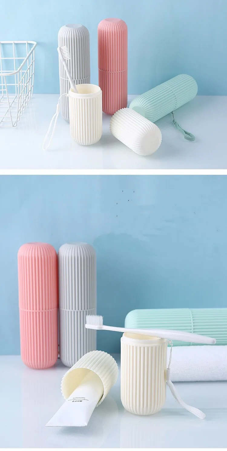 Wholesale Portable Plastic Toothbrush Toothpaste Storage Box Travel