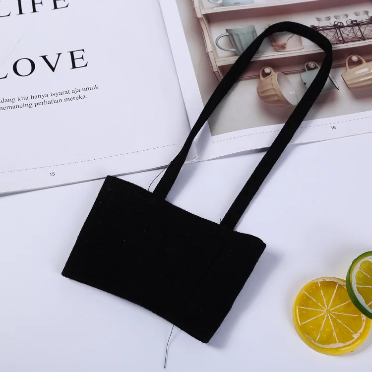 Custom Logo Cotton Fabric Carrying Sleeve Portable Cup Holder Tray for Drink Bottle Mug preview 6
