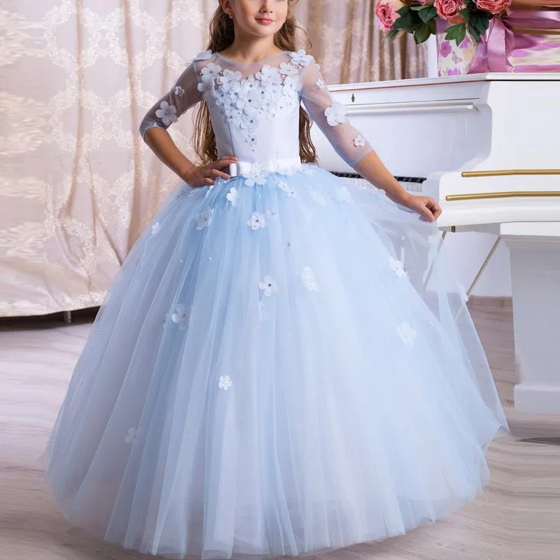 white christmas dresses Elegant Cute Baby Girl Beauty Pageant Dress Flower Girl Dress main image 1