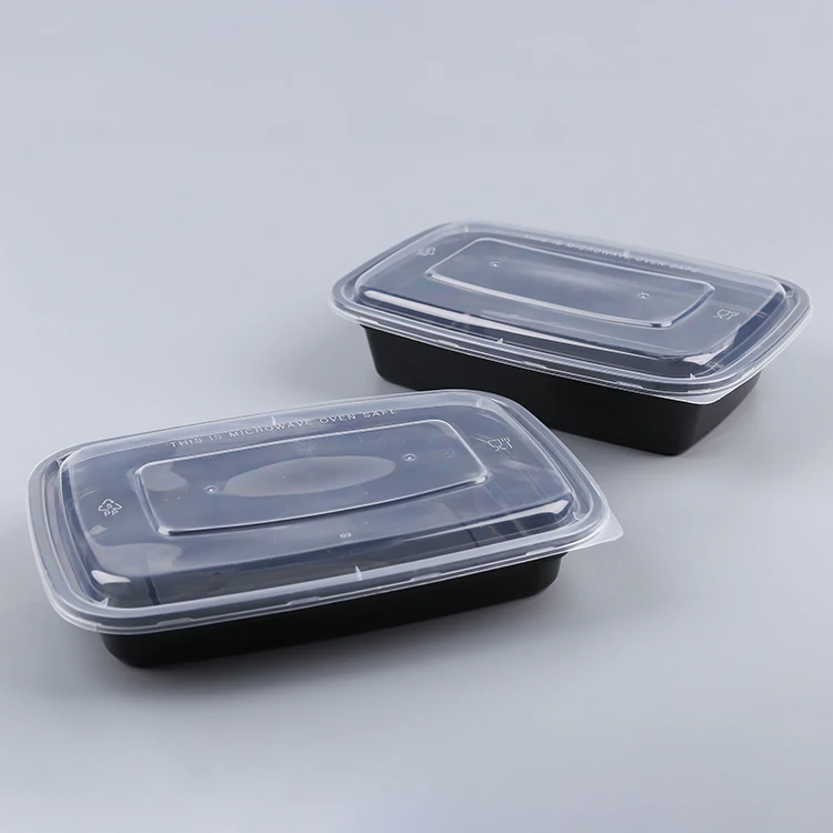 1000ml Rectangular Disposable Food Packaging Container Plastic Tiffin ...