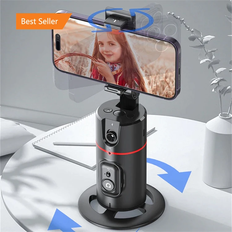 Treppiede Con Inseguimento Facciale 360° - Supporto Telefonico Con Controllo Gestuale E Telecomando, Senza App - 2