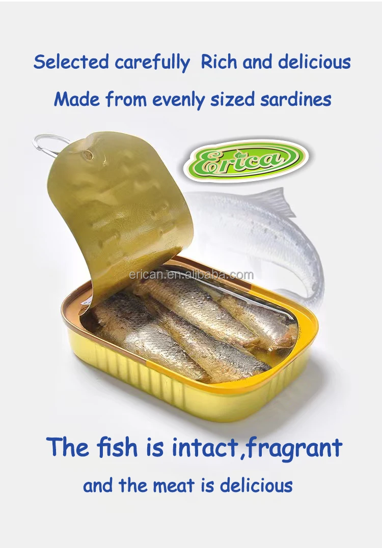 Wholesale Moroccan Canned Sardines In Vegetable Oil Net Weight Custom