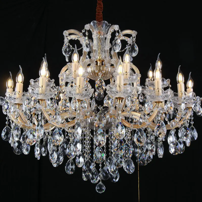 MEEROSEE Modern Residential Crystal Chandelier Lights Lighting Lamparas De Techo MD87094