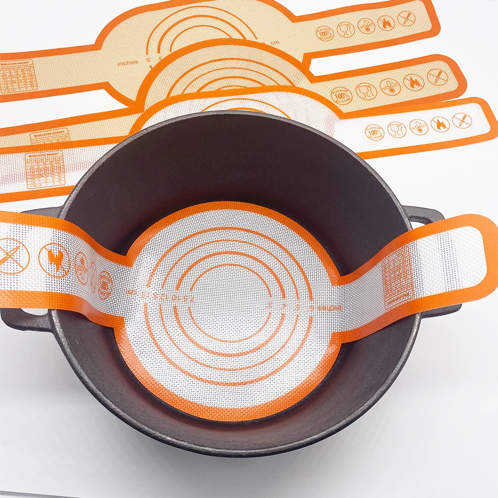 Reusable Silicone Bread Sling With Long Handles For Dutch Oven Non