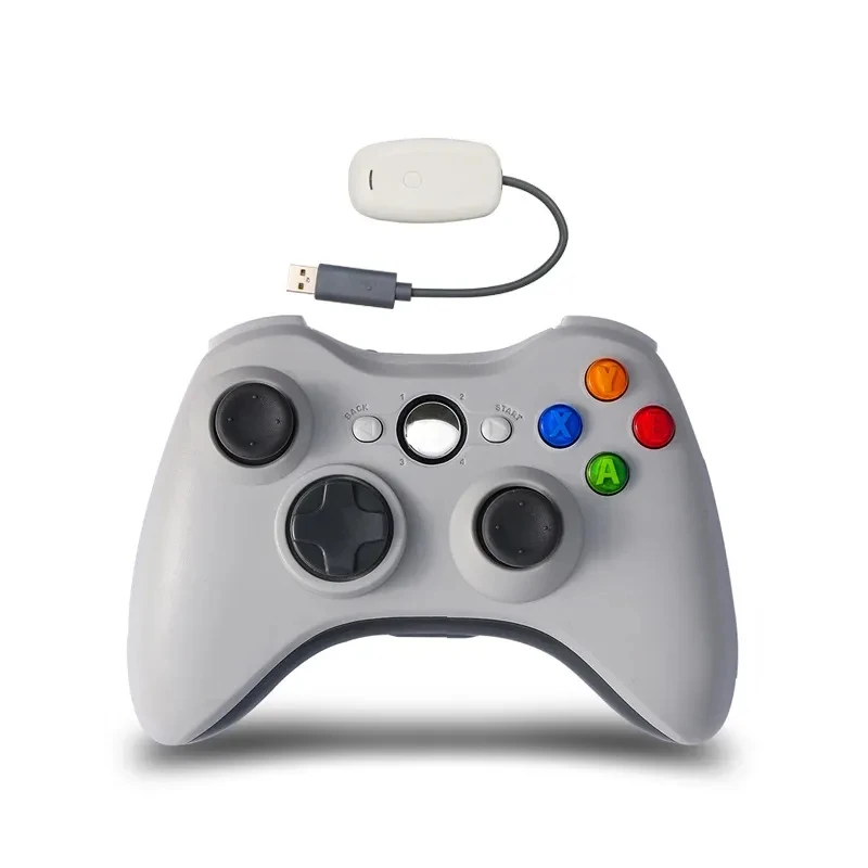 Manette Xbox 360 Filaire Pour PC Et Xbox 360 - Compatible Windows, USB, Avec Double Vibration - Couleur Blanche