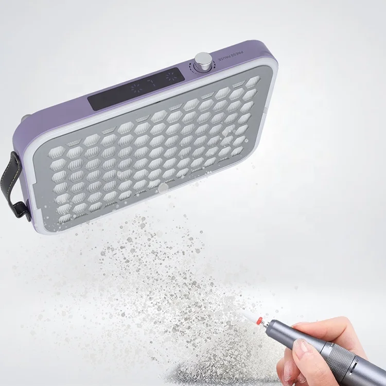 Dust Collector Nails Desktop Ultra-thin Dual Turbo Fan 9000RPM Strong Suction 48W Manicure Vacuum Cleaner Quiet  for Salon