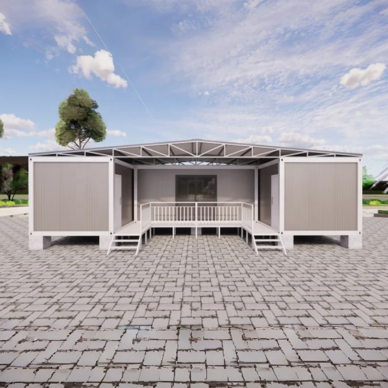 Biệt thự tiền chế sang trọng 3 phòng ngủ khung thép, tấm chống cháy, tùy chỉnh, container cách nhiệt cho gia đình, nhà lắp ráp nhanh, nhà ở