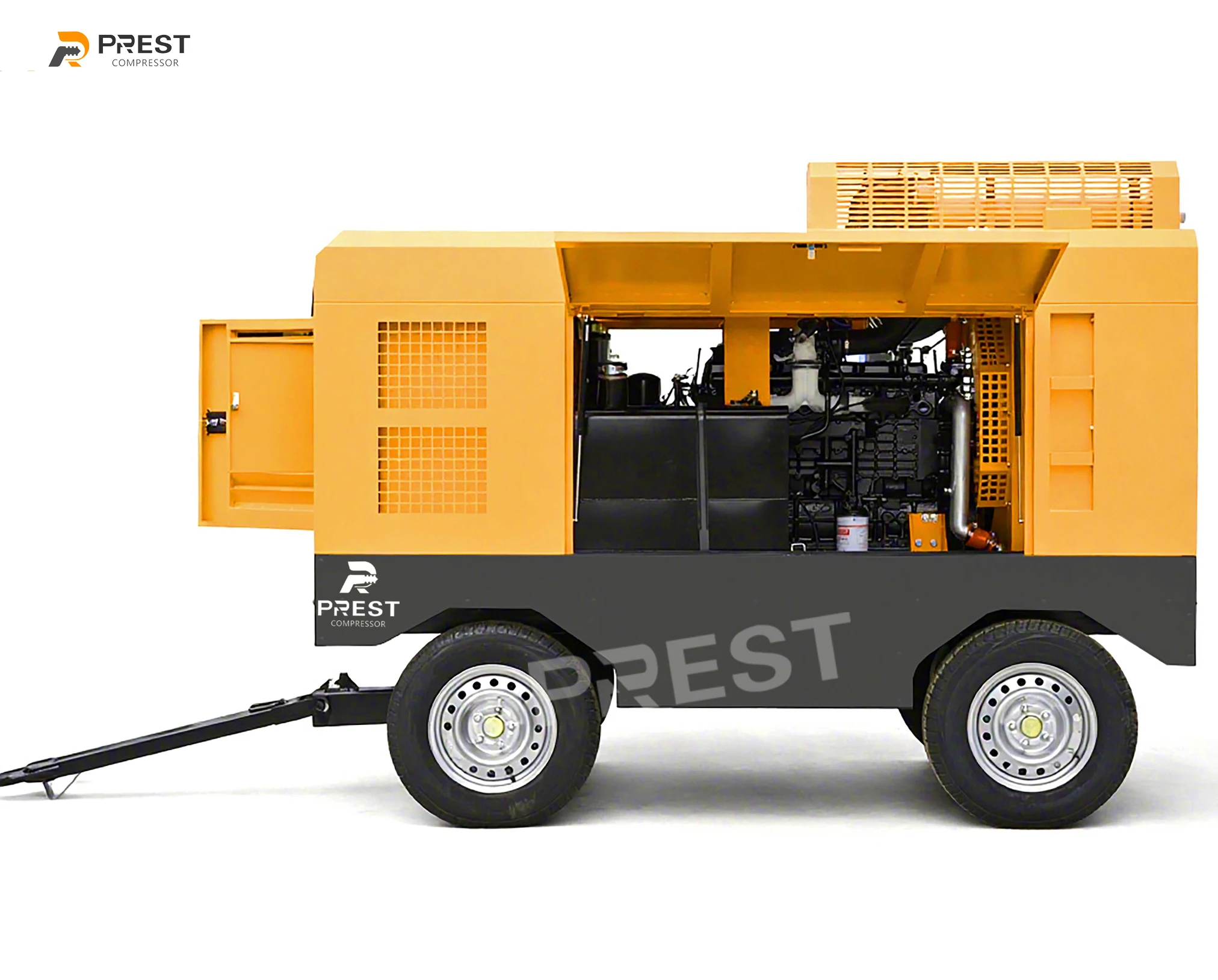 Rigging Compressor 550CFM 13Bar Cummins Diesel Engine Portable Screw Air Compressor ...