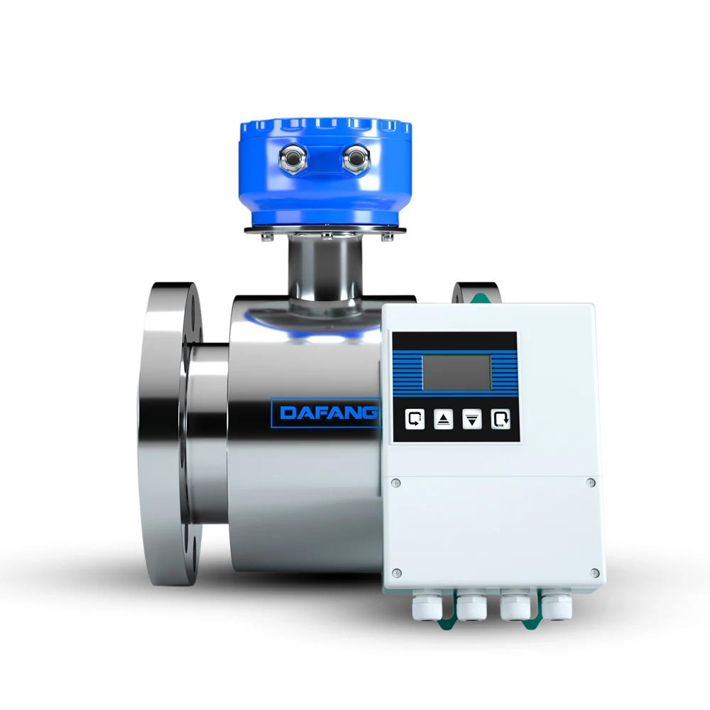 Water Flow Measurement Device Split Type 4 Inch Lcd Liquid Flowmeter Flujometros Magnetic Water Flow Meter Wifi Dn100