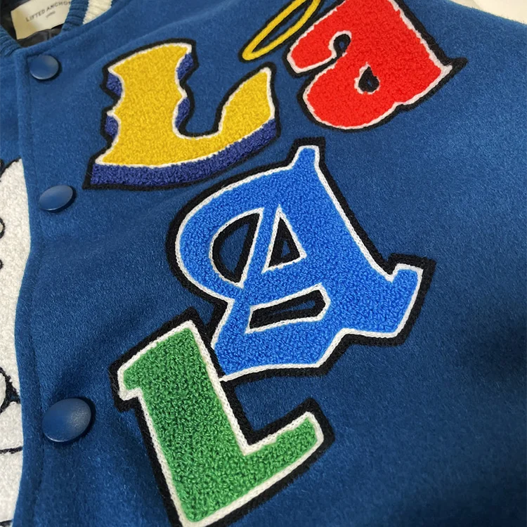 Men's Varsity Jacket Chenille Embroidered Baseball Letterman_voghion.com