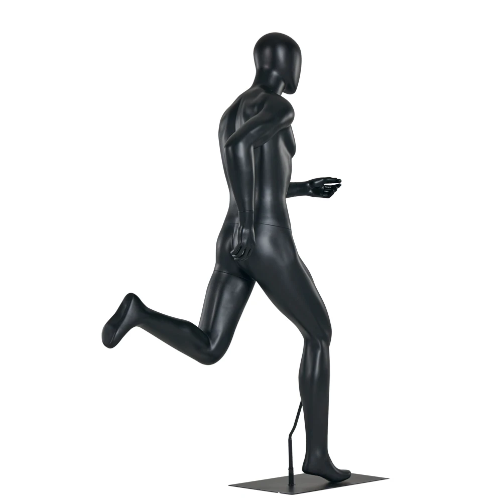 Black Muscle Men Sports Running Male Display Mannequin Sport Model