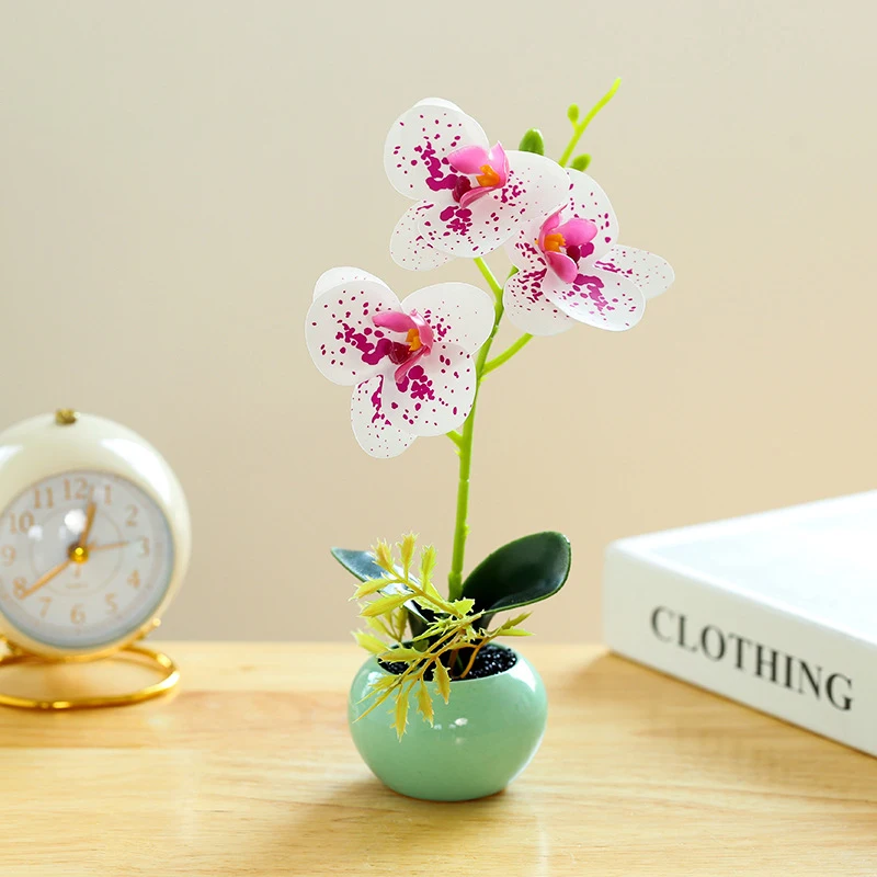 Wholesale Artificial Butterfly Orchid Flower Real Touch Orchid Plant