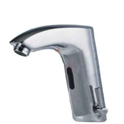 Modern Design Automatic Sensor Faucet Touchless Infrared Basin Mixer Tap Brass Deck Mount Infrared Sensor Wash Basin Faucet