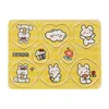 Rectangular yellow rabbit eight-piece set