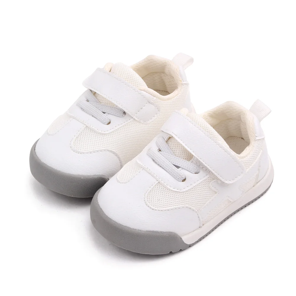 Baby Toddler First-Walking Trainers Sneakers Rubber Sole Infant Boys Girls Soft Kid Cute Walking Athletic Running Shoes factory