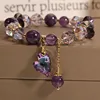 Swarovski amethyst heart model
