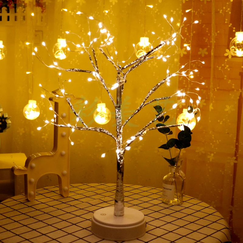 108 LED Copper Wire Adjustable Fairy Tabletop Bonsai Tree