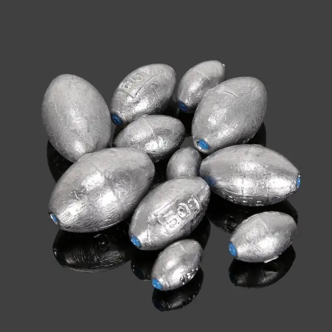 0.5g150g Football Shape Bulk Lead Fishing Weights Lead Egg Sinkers 6oz Sinker Fishing Buy