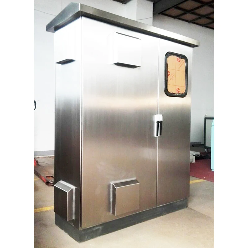 450*600*800mm 15U Outdoor Network Cabinet Stainless Steel Rack Floor Waterproof Rain Proof Monitor P(图8)