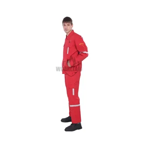 Flame Resistant Work Safety Clothing Shirt and Pants Anti-Static Arc Flash Workwear Suit